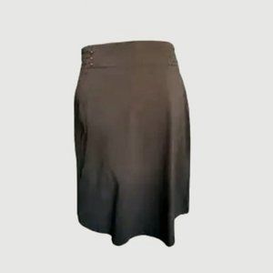 NWOT elegant A-line skirt with rivets at waist